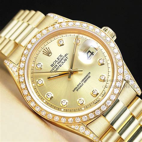 gold rolex with diamonds mens|gold Rolex with diamonds price.